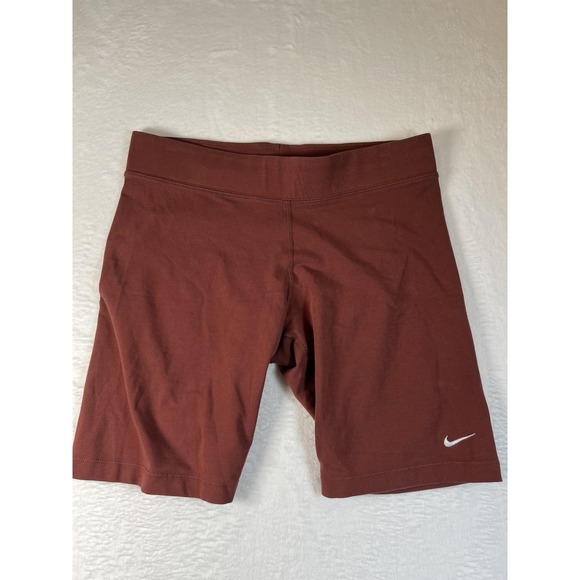 Nike Pants - Nike Shorts Womens Large Brown Biker Athletic Yoga Running Stretch Jersey